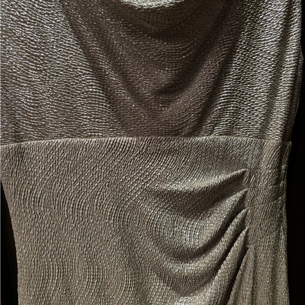 Lauren Ralph Lauren Shimmering Gold Maxi Dress - Picture 3 of 6